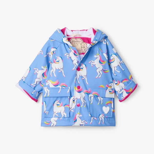 Hatley Unicorn Dance Infant Raincoat S23mui1317 Clothing 9-12M / Lavender,12-18M / Lavender,18-24M / Lavender
