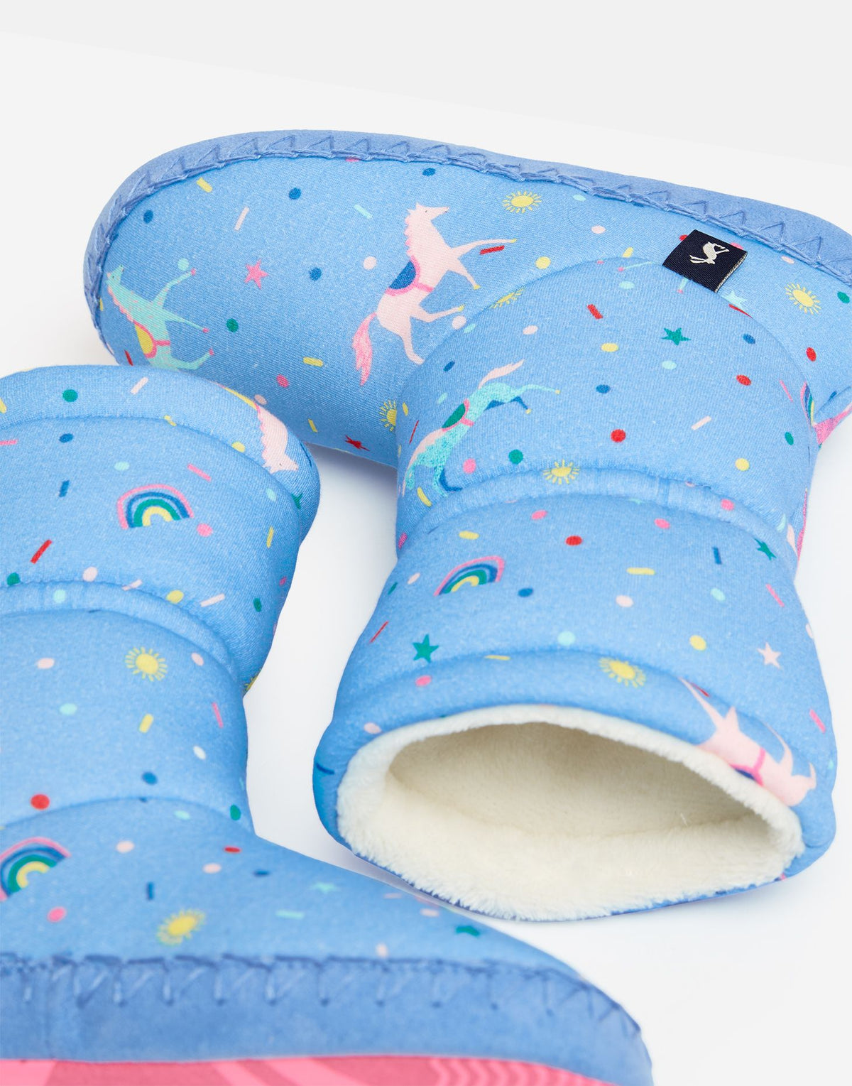 Joules Padabout Horse Slippers 218575 Footwear UK 8-9 / Blue,UK 10-11 / Blue,UK 12-13 / Blue,UK 1-2 / Blue,UK 3-4 / Blue