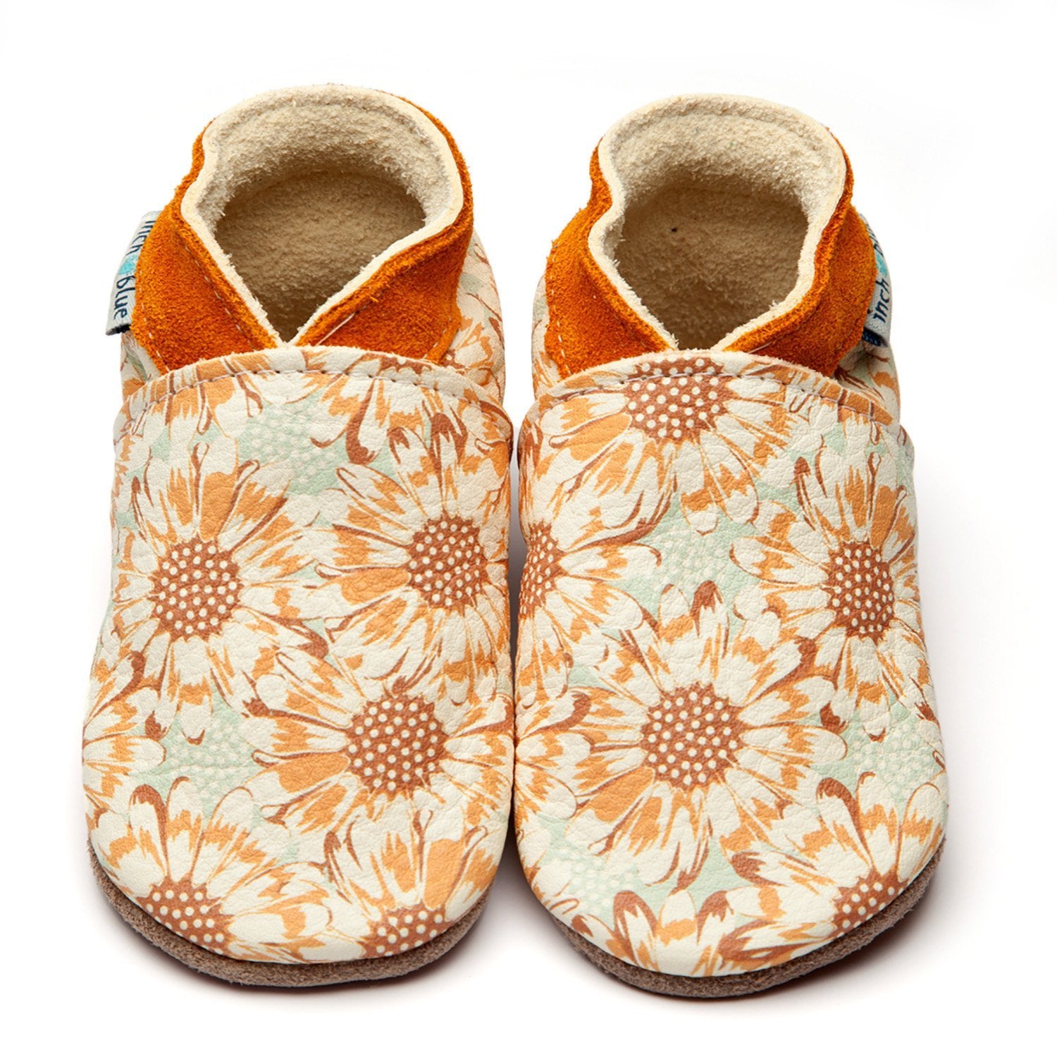 Inch Blue Baby Shoes Sunflower 4061 Footwear 0-6M / Gold,6-12M / Gold,12-18M / Gold