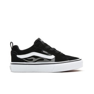 Vans Boys Filmore Vn0a3mvp3rv1 Black Suede Flame Footwear UK13 EU31 / Black,UK1 EU32 / Black,UK2 EU33 / Black,UK3 EU35 / Black,UK4 EU36.5 / Black,UK5 EU38 / Black,UK6 EU39 / Black