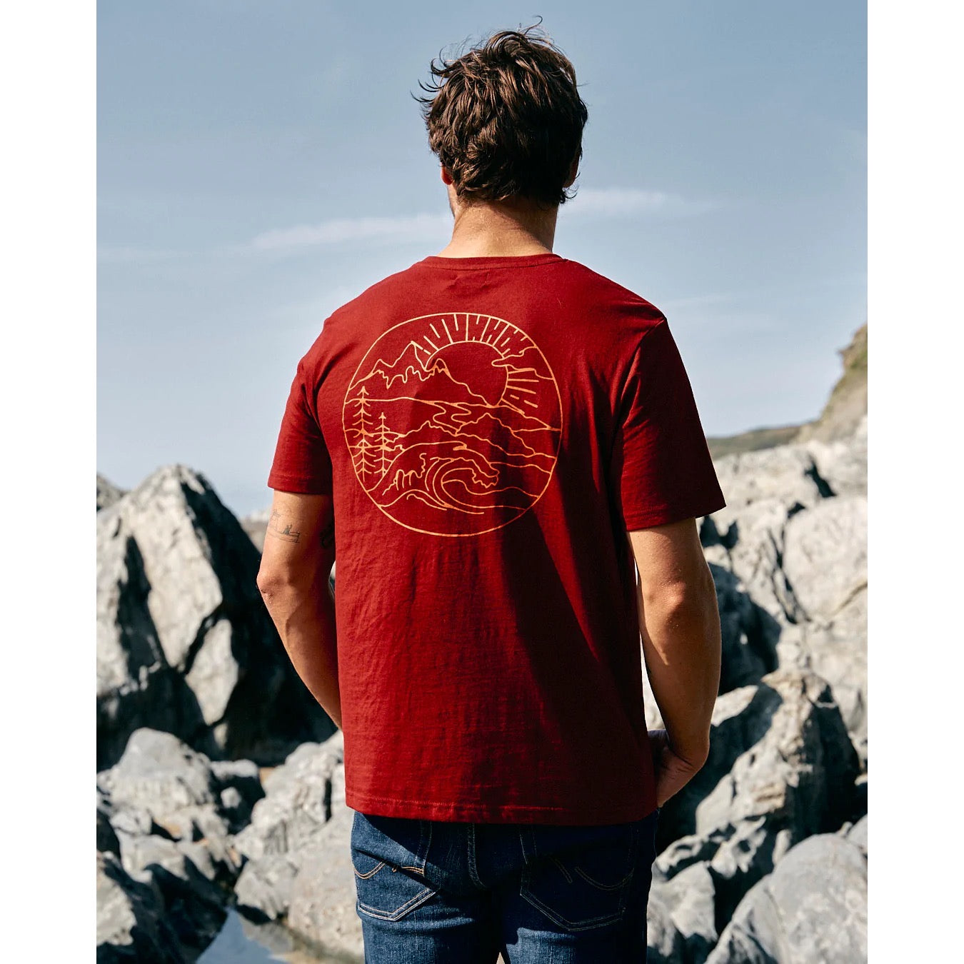 Saltrock Mens Escape Circle T-Shirt Tsb12102041 Clothing SMALL ADULT / Red,MEDIUM ADULT / Red