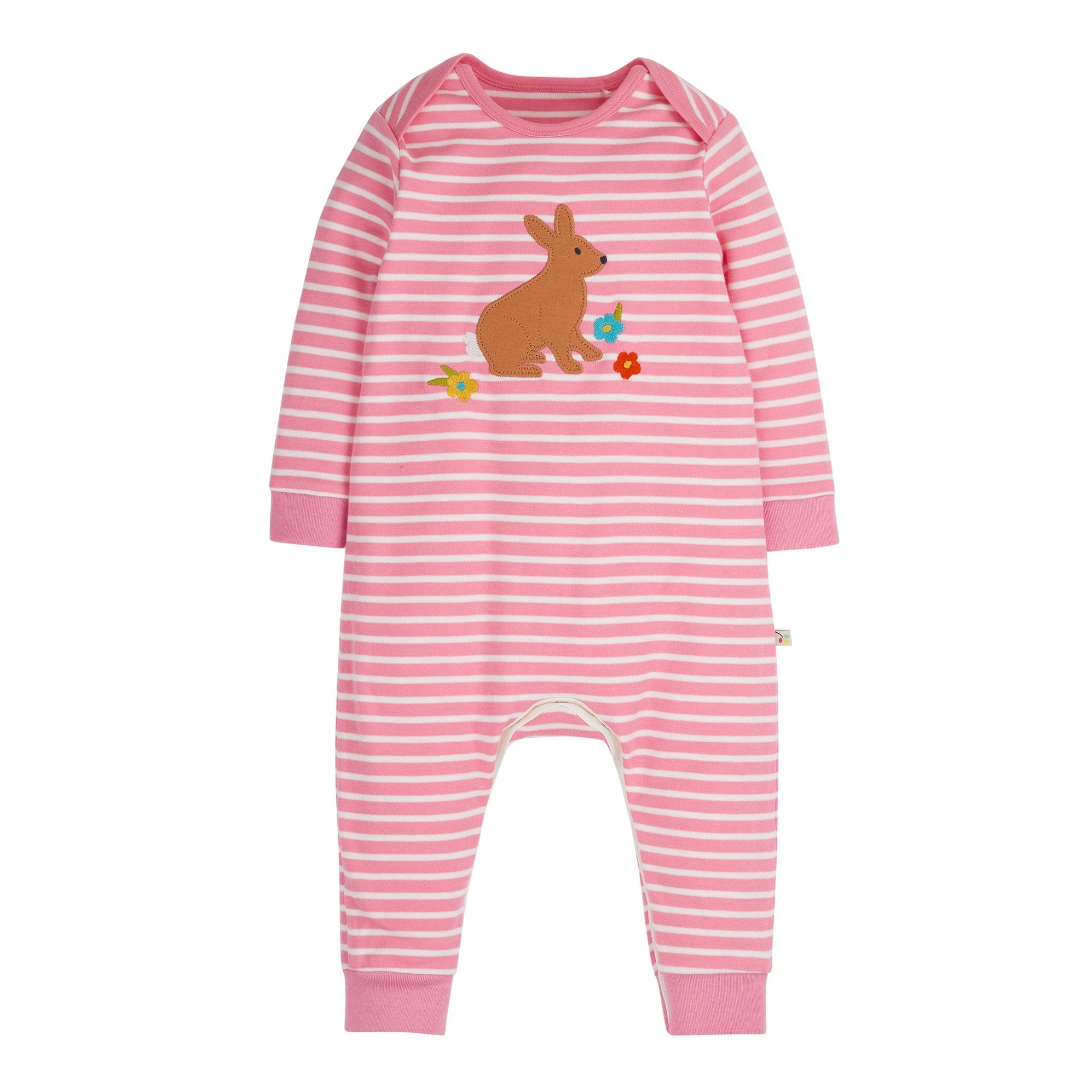 Frugi Charlie Romper Rps301mpb Bunny Clothing NEWBORN / Pink,0-3M / Pink,3-6M / Pink,6-12M / Pink
