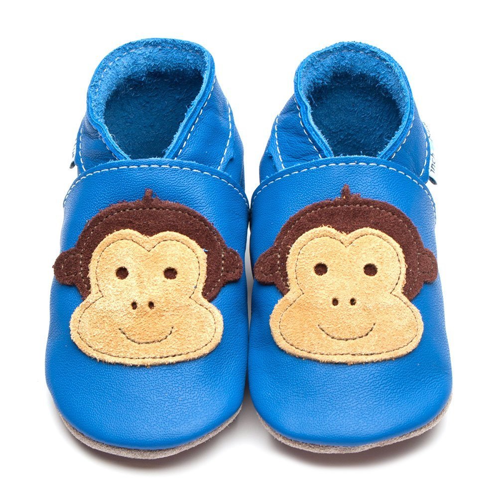 Inch Blue Baby Shoes Monkey 937 Blue Footwear 0-6M / Blue,6-12M / Blue,12-18M / Blue