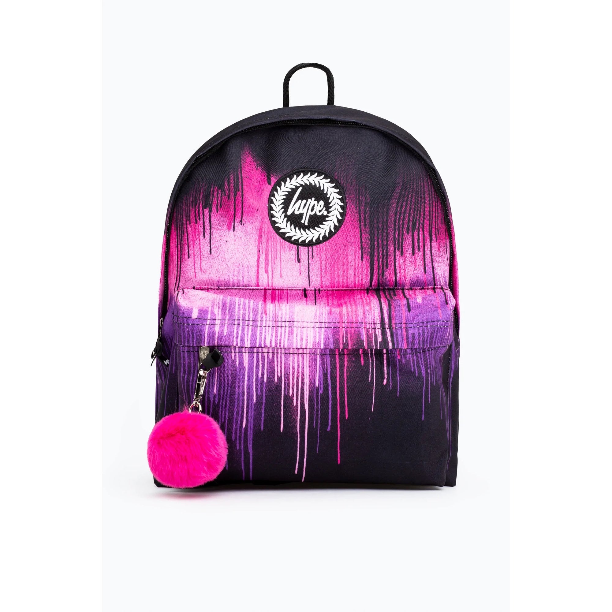 Hype Pink Purple Drips Backpack Twlg-703 Accessories ONE SIZE / Pink