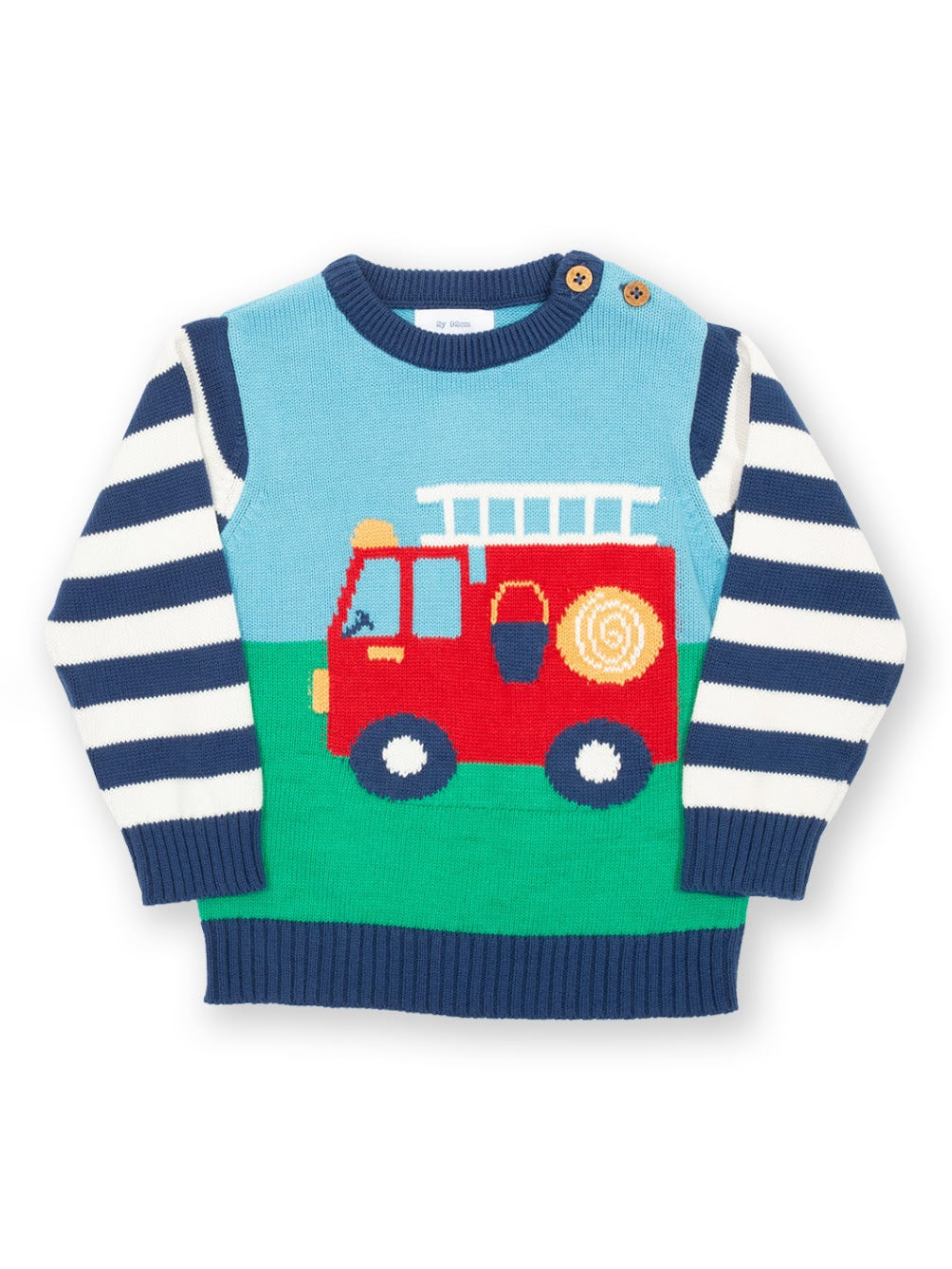 Kite Infant Fire Engine Jumper 9301 Clothing 6-9M / Multi,9-12M / Multi,12-18M / Multi,18-24M/2Y / Multi,3YRS / Multi,4YRS / Multi