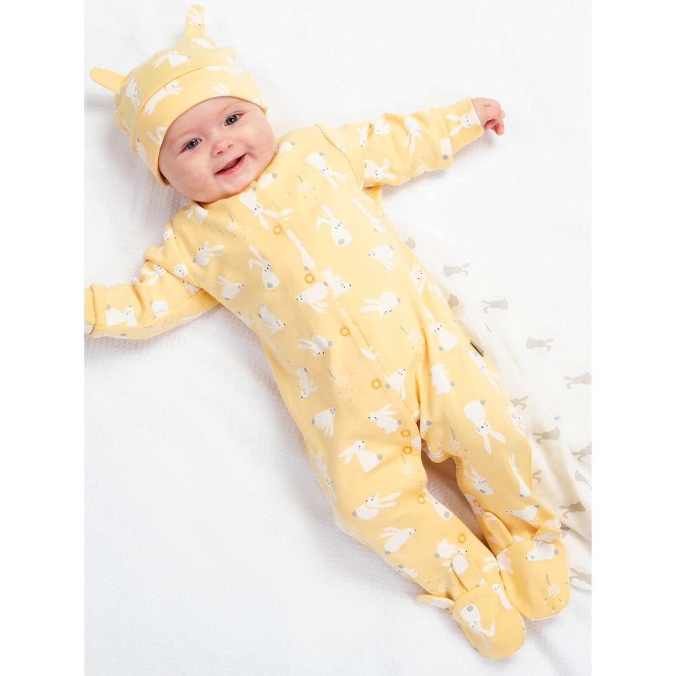 Kite Bunny Time Sleepsuit 8267 Clothing NEWBORN / Yellow,0-1M / Yellow,1M / Yellow,0-3M / Yellow,3-6M / Yellow,6-9M / Yellow