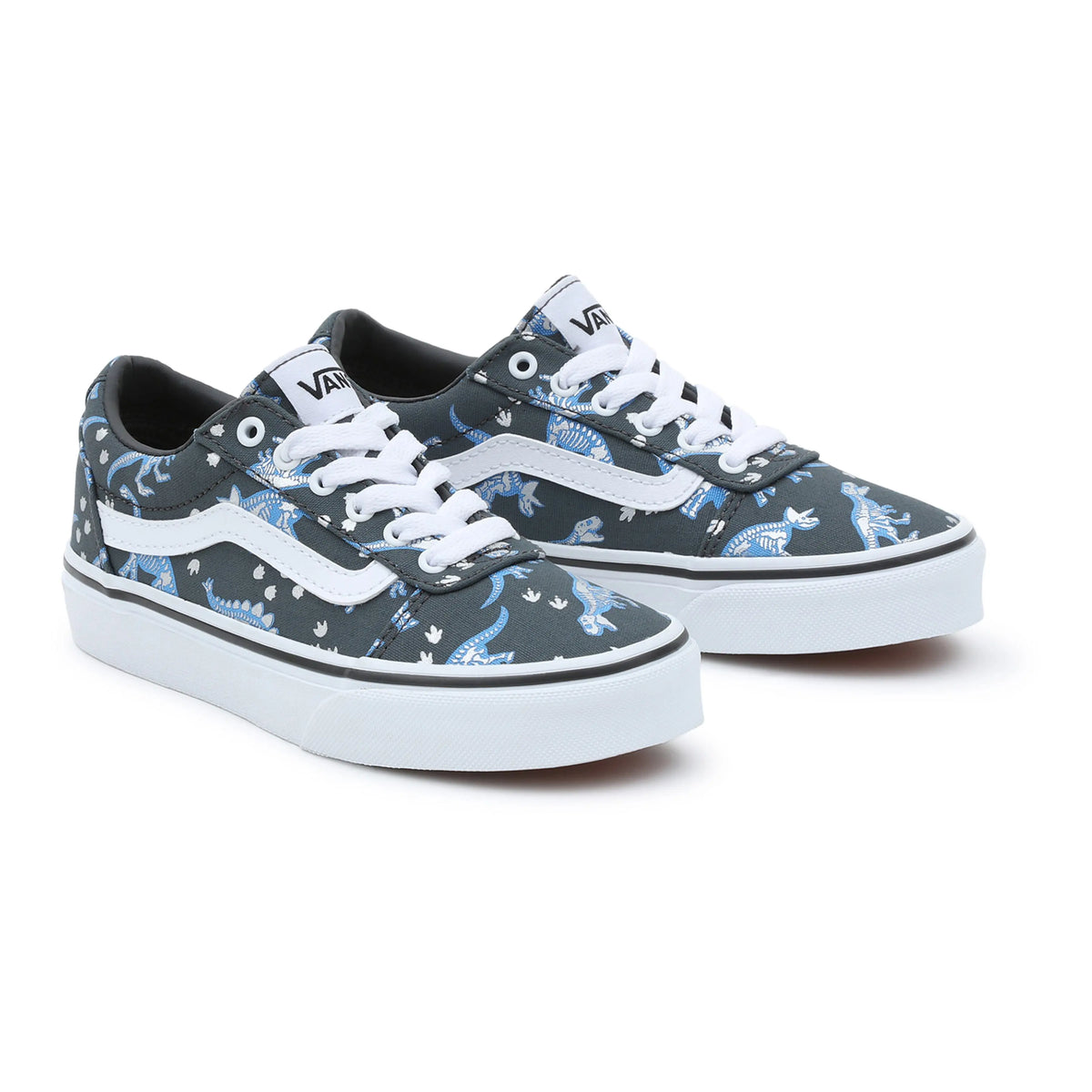 Vans Youth Ward Vn0a38j9dgw1 Dino Skeleton Footwear UK11 EU28 / Grey,UK12 EU30 / Grey,UK13 EU31 / Grey,UK1 EU32 / Grey,UK2 EU33 / Grey,UK3 EU35 / Grey