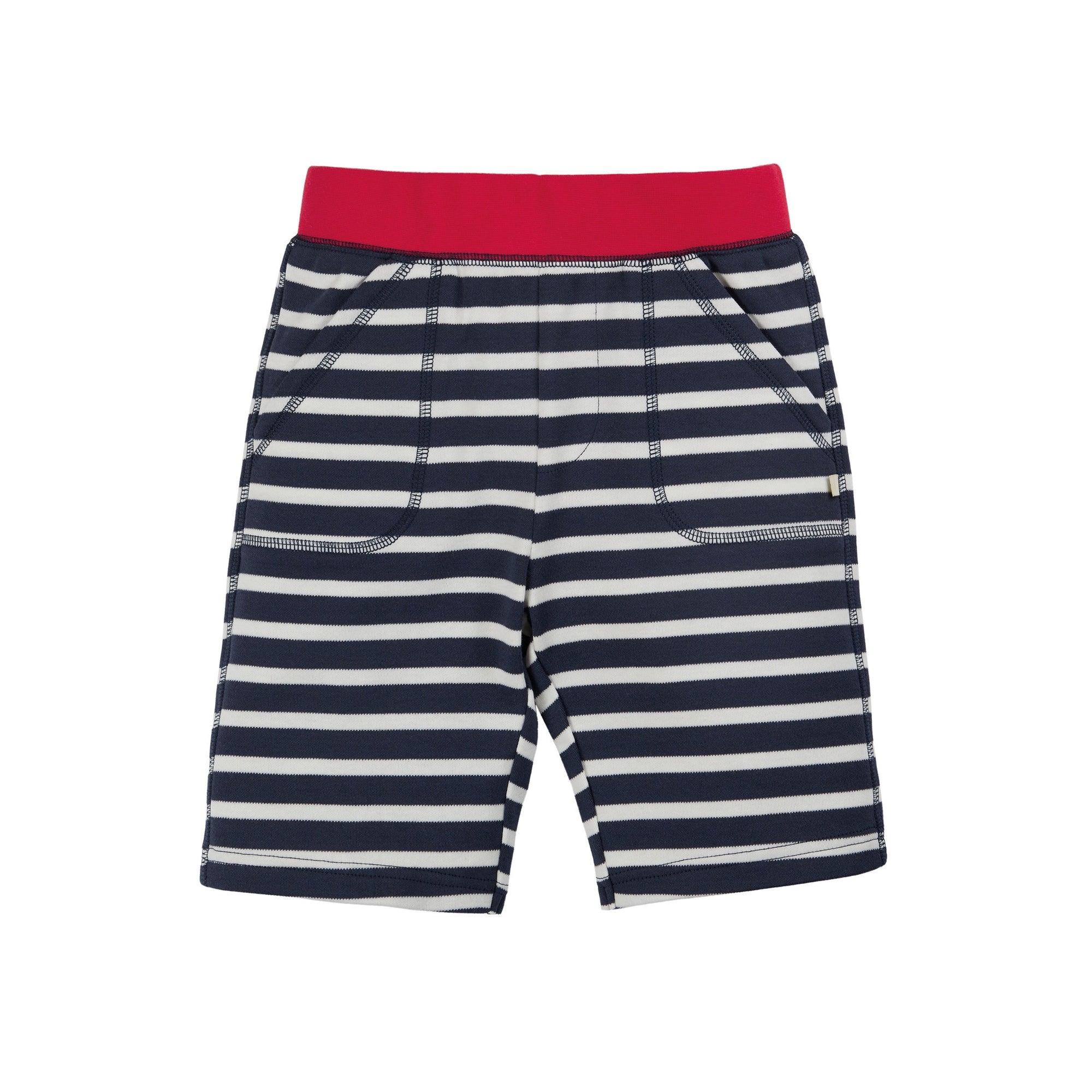Frugi Favourite Shorts Shs205ist Navy Stripe Clothing 2-3YRS / Navy,3-4YRS / Navy,4-5YRS / Navy,5-6YRS / Navy,6-7YRS / Navy,7-8YRS / Navy