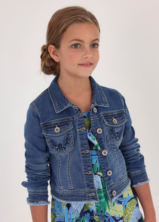 Older girls denim outlet jacket