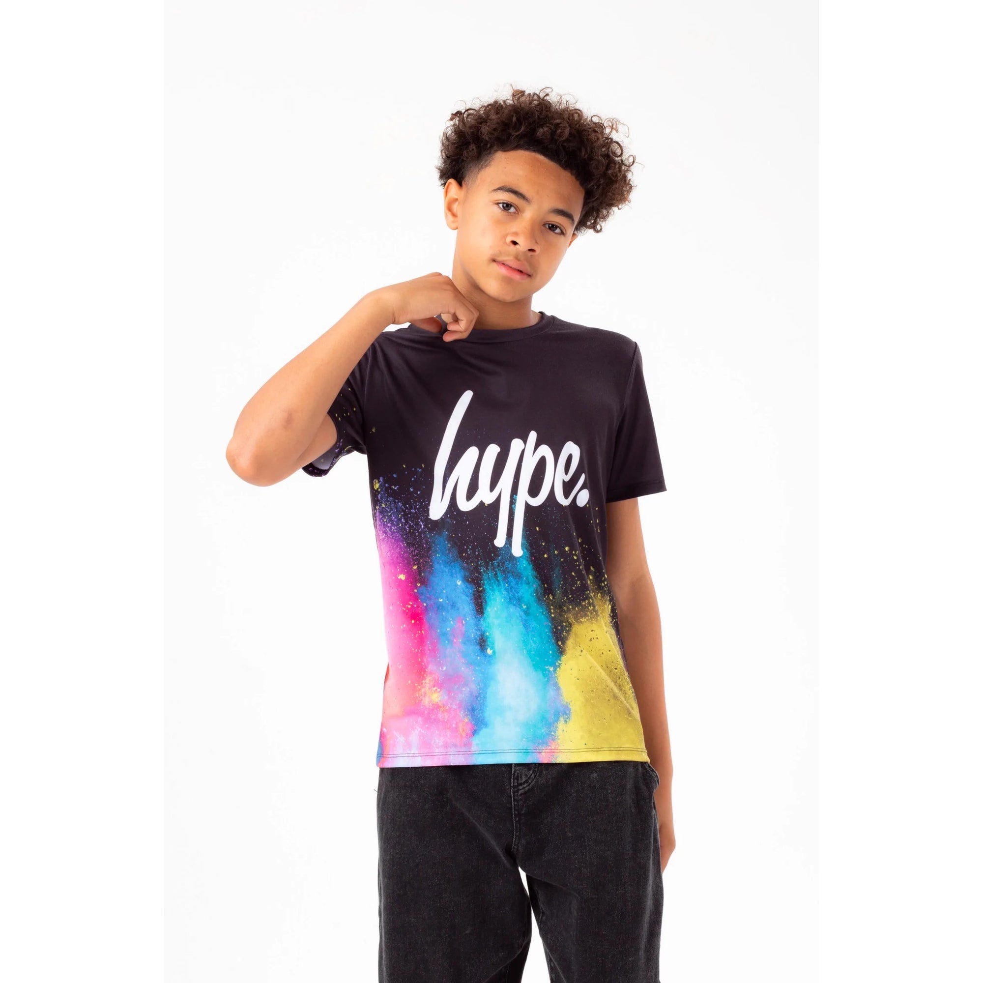 Hype Colour Explosion T-Shirt Yvlr356 Clothing 9/10YRS / Multi,11/12YRS / Multi,13YRS / Multi,14YRS / Multi