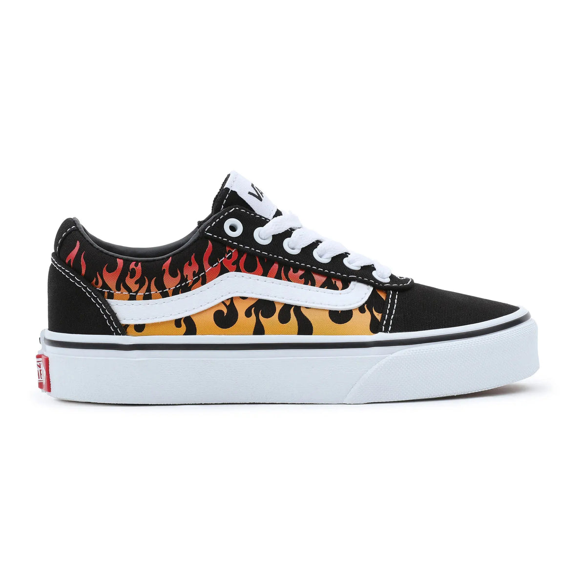 Vans Youth Ward Flame Vn0a38j9ba21 Footwear UK12 EU30 / Black,UK13 EU31 / Black,UK1 EU32 / Black,UK2 EU33 / Black,UK3 EU35 / Black,UK4 EU36.5 / Black,UK5 EU38 / Black,UK6 EU39 / Black