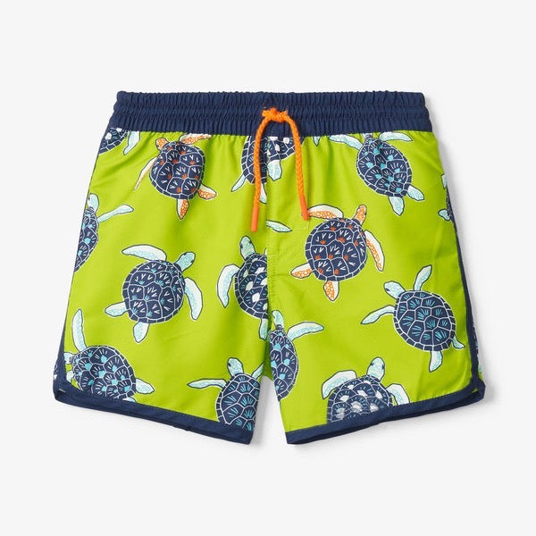Hatley Tropical Turtle Swim Shorts S23ttk1383 Clothing 3YRS / Lime,4YRS / Lime,5YRS / Lime,6YRS / Lime,7YRS / Lime,8YRS / Lime