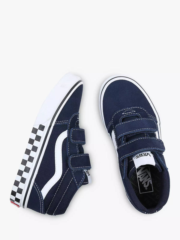 Blue best sale vans velcro