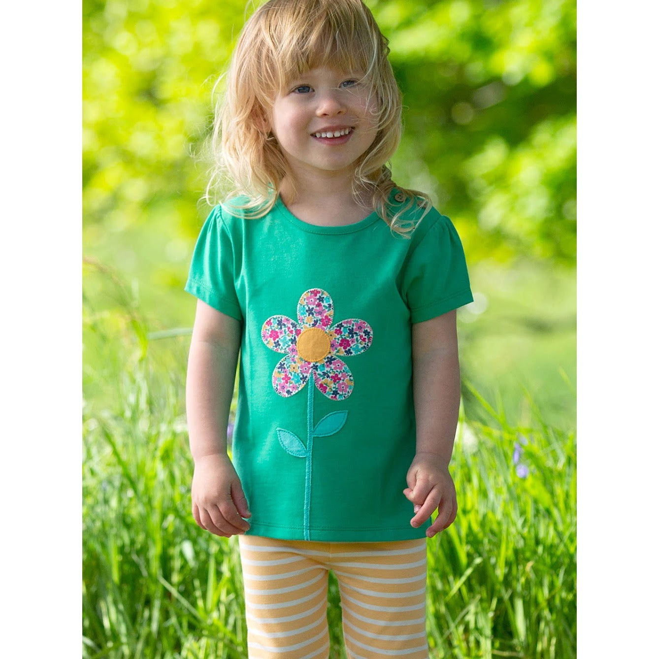 Kite Infant Flower T-Shirt F285 Clothing 3-6M / Green,6-9M / Green,9-12M / Green,12-18M / Green,18-24M/2Y / Green