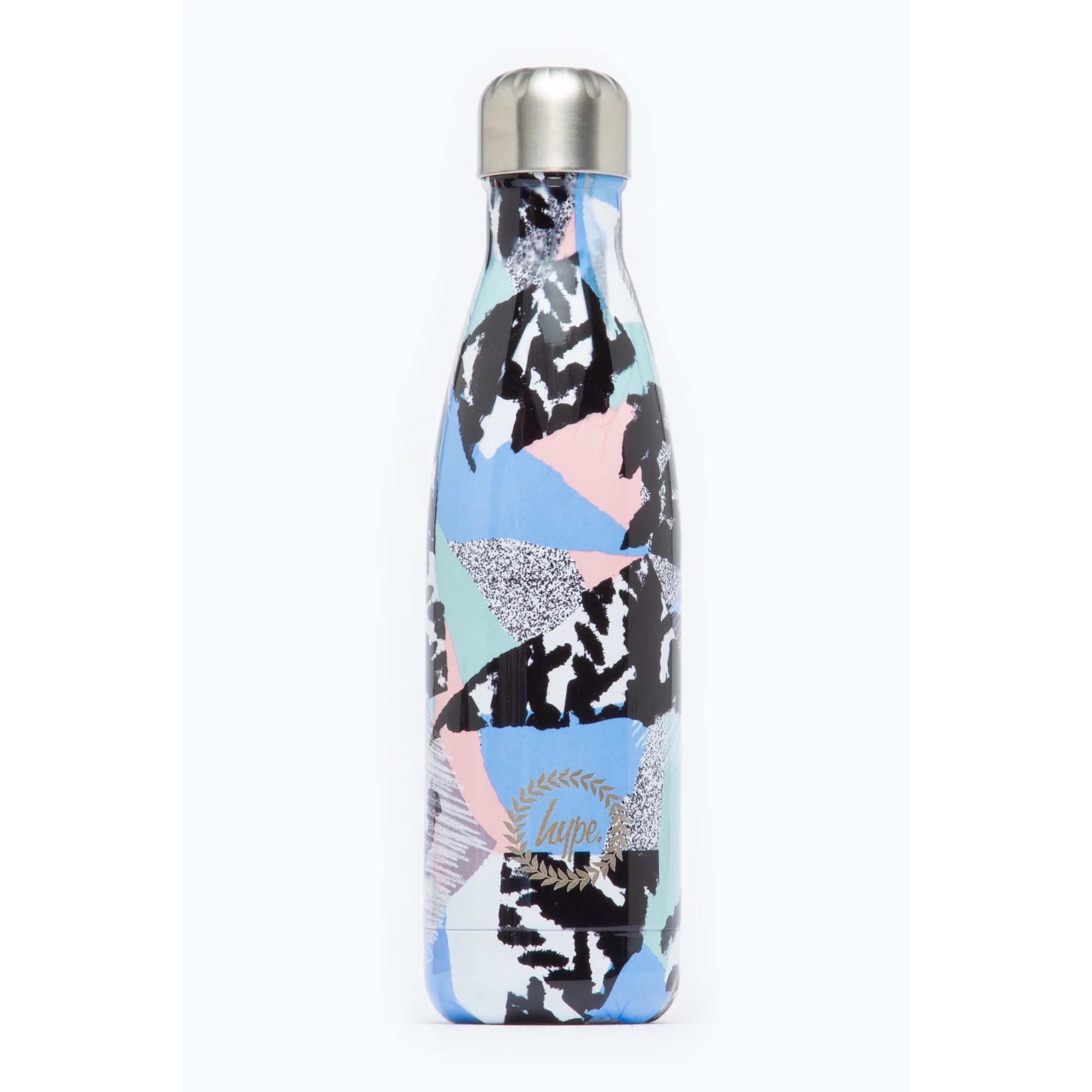 Hype Pastel Abstract Water Bottle Bts21386 Accessories ONE SIZE / Blue