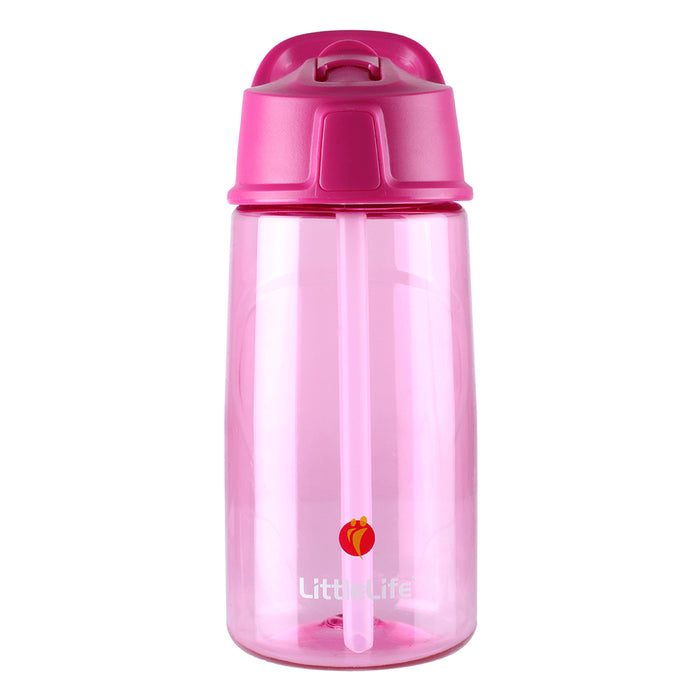 Littlelife Kids Flip Top Water Bottle L15120 Pink Accessories ONE SIZE / Pink