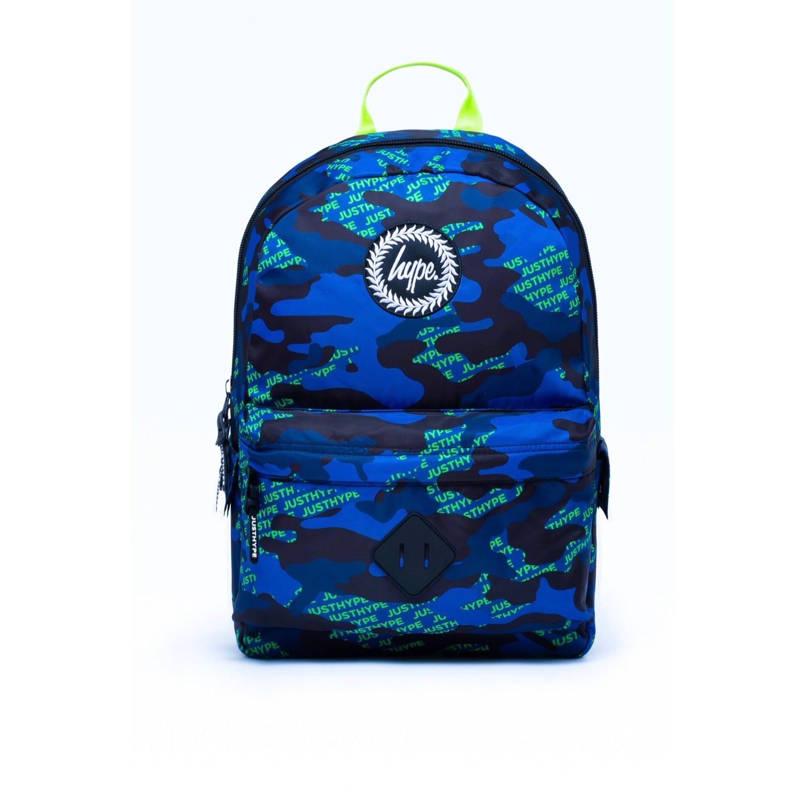 Hype Neon Logo Camo Midi Backpack Bts21313 Accessories ONE SIZE / Blue