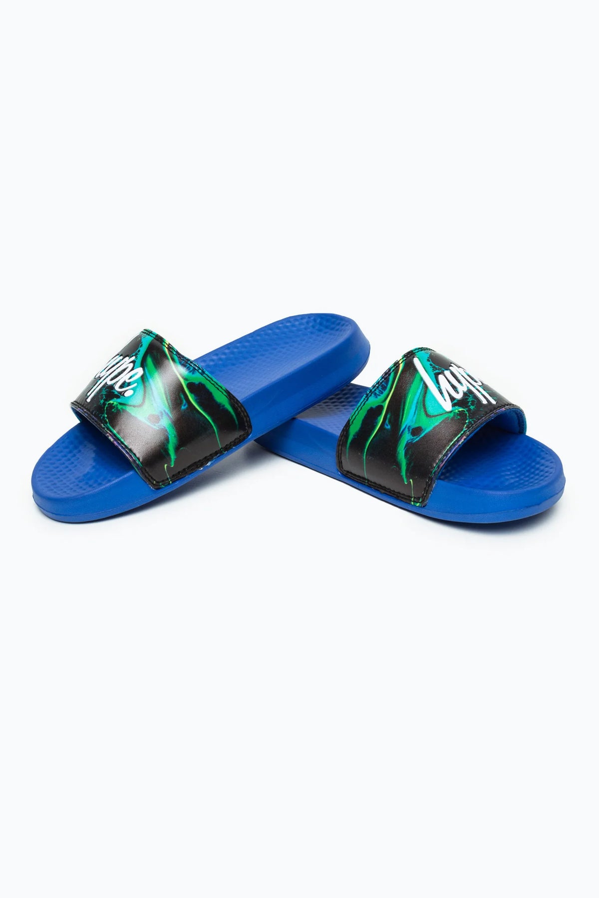 Hype Marble Ink Sliders Zumh689 Footwear UK11 KIDS / Blue,UK12 KIDS / Blue,UK13 KIDS / Blue,UK1 KIDS / Blue,UK2 KIDS / Blue,UK3 / Blue,UK4 / Blue,UK5 / Blue