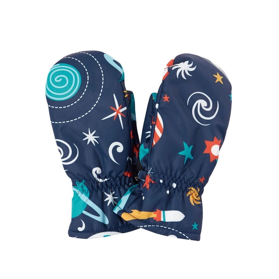 Frugi Snow And Ski Mittens Aca207oow Clothing 2-4YRS / Blue,4-6YRS / Blue,6-8YRS / Blue,8-10YRS / Blue