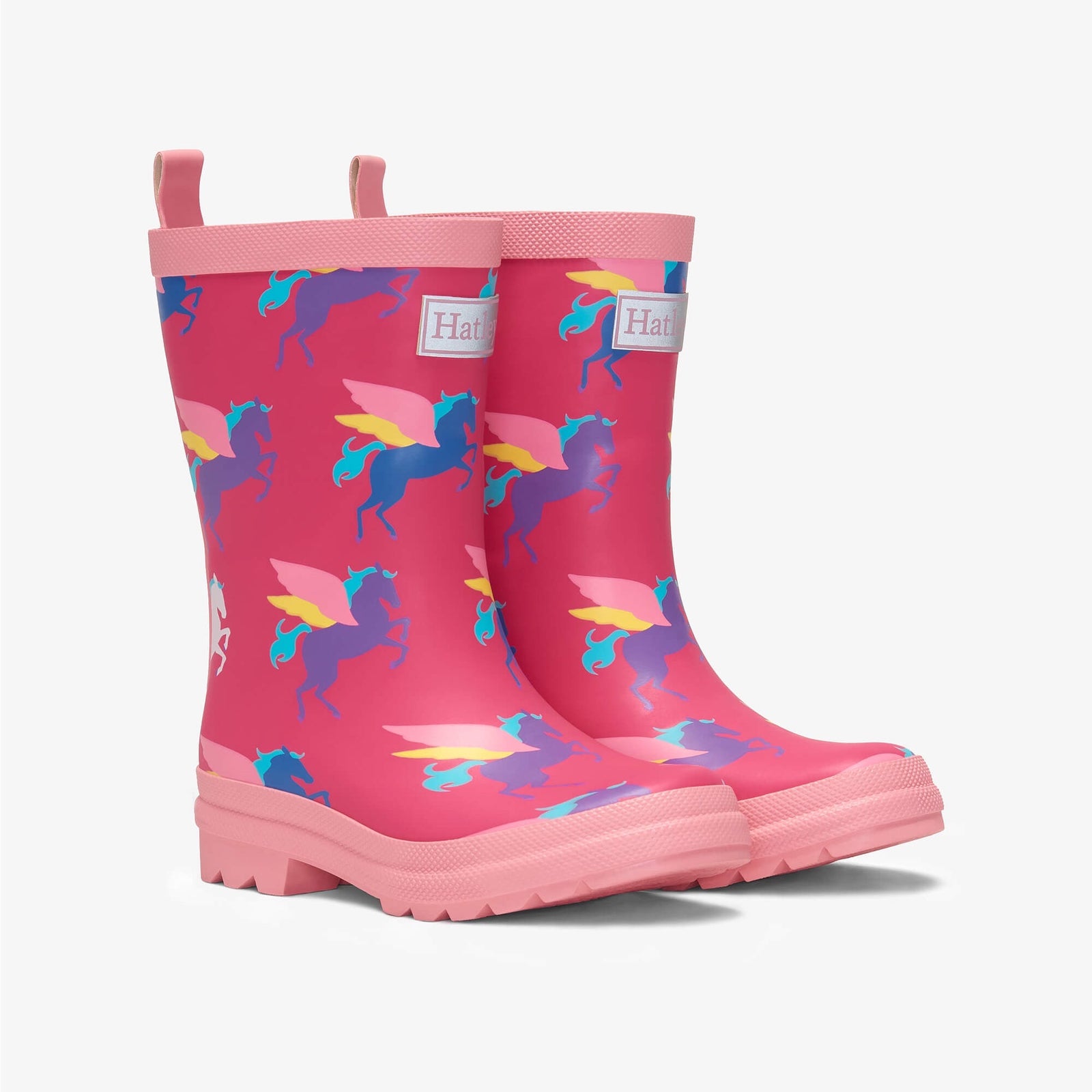 Hatley Graphic Pegasus Wellingtons S23gpk1367 Footwear UK7 INFANT / Pink,UK8 INFANT / Pink,UK9 KIDS / Pink,UK10 KIDS / Pink,UK11 KIDS / Pink,UK12 KIDS / Pink,UK13 KIDS / Pink