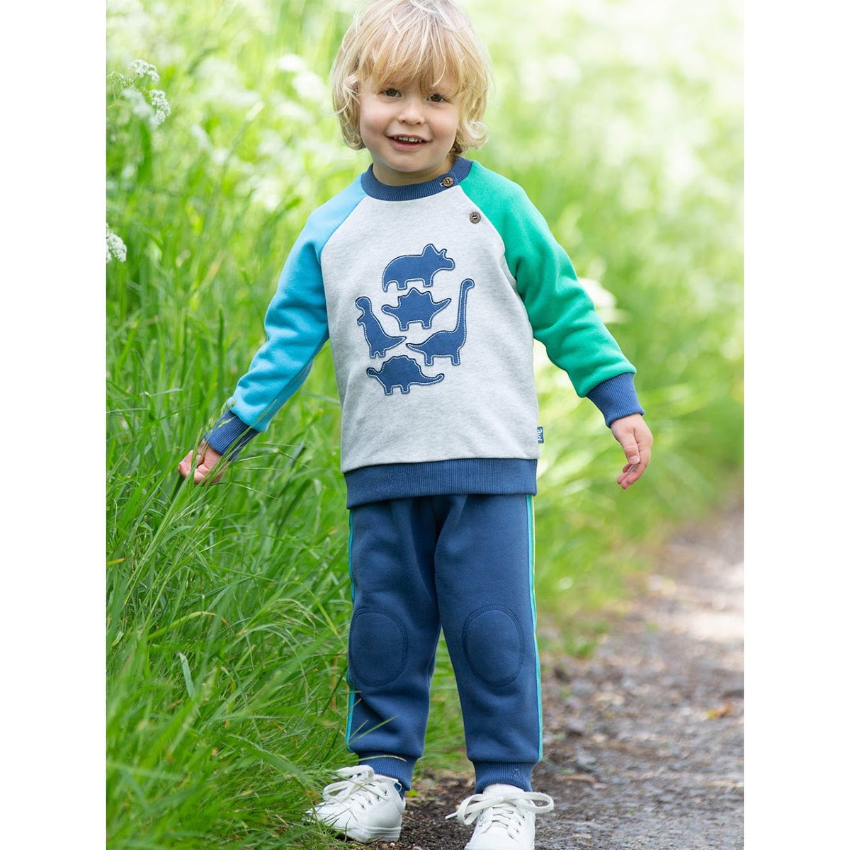 Kite Infant Side Stripe Joggers F430 Indigo Clothing 3-6M / Indigo,6-9M / Indigo,9-12M / Indigo,12-18M / Indigo,18-24M/2Y / Indigo