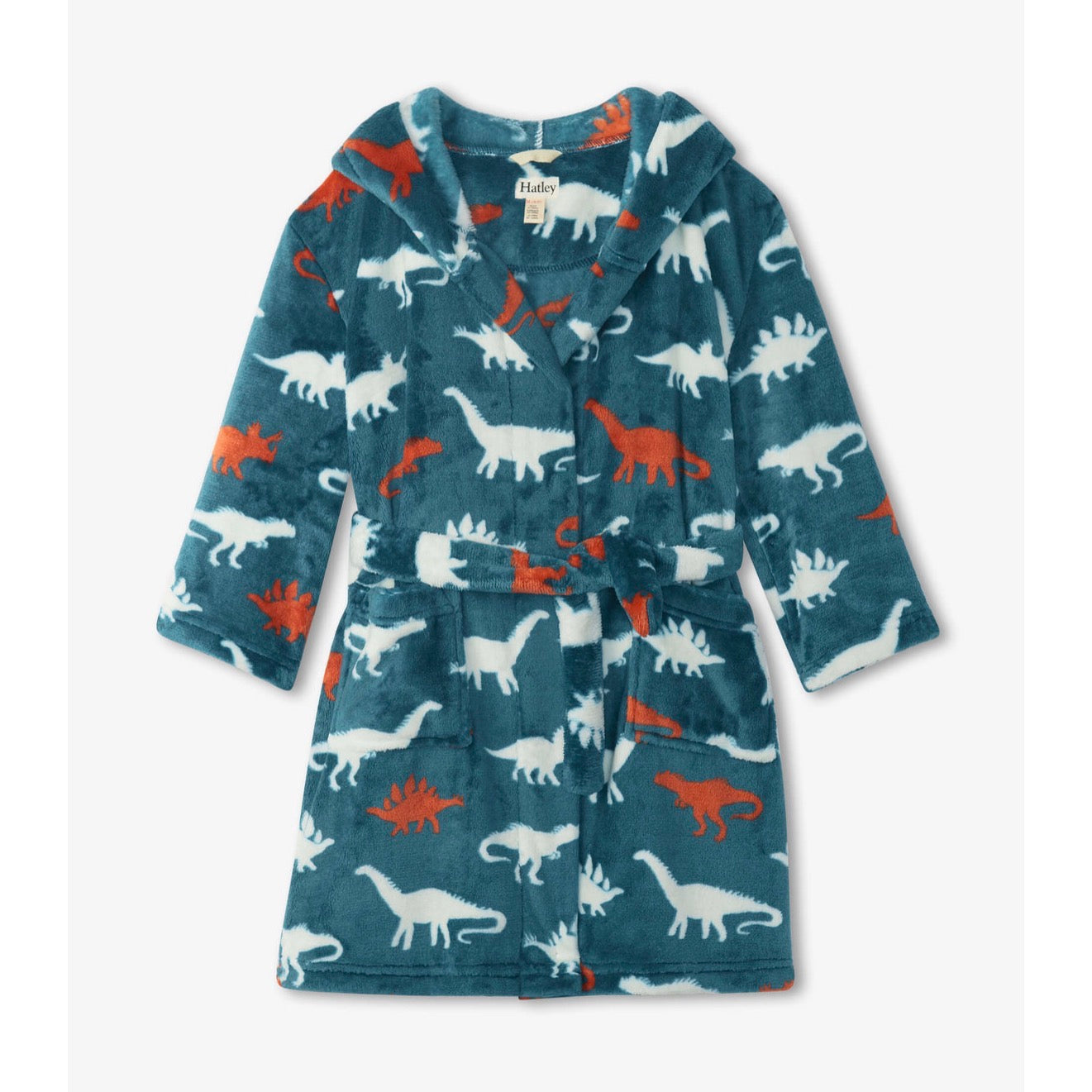 Hatley Dino Dressing Gown F22dsk225 Clothing 2-3YRS / Blue,4-5YRS / Blue,6-7YRS / Blue,8-9YRS / Blue