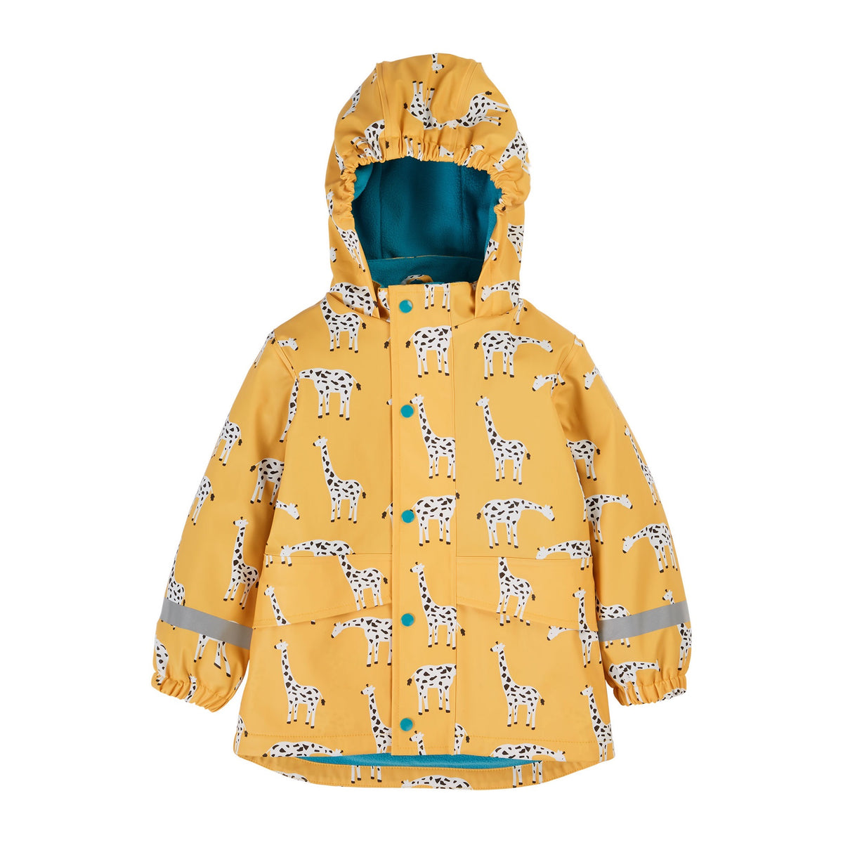 Frugi Puddle Buster Raincoat Giraffe Owa205bbg Clothing 2-3YRS / Yellow,3-4YRS / Yellow,4-5YRS / Yellow,5-6YRS / Yellow,6-7YRS / Yellow,7-8YRS / Yellow,1-2 YRS / Yellow