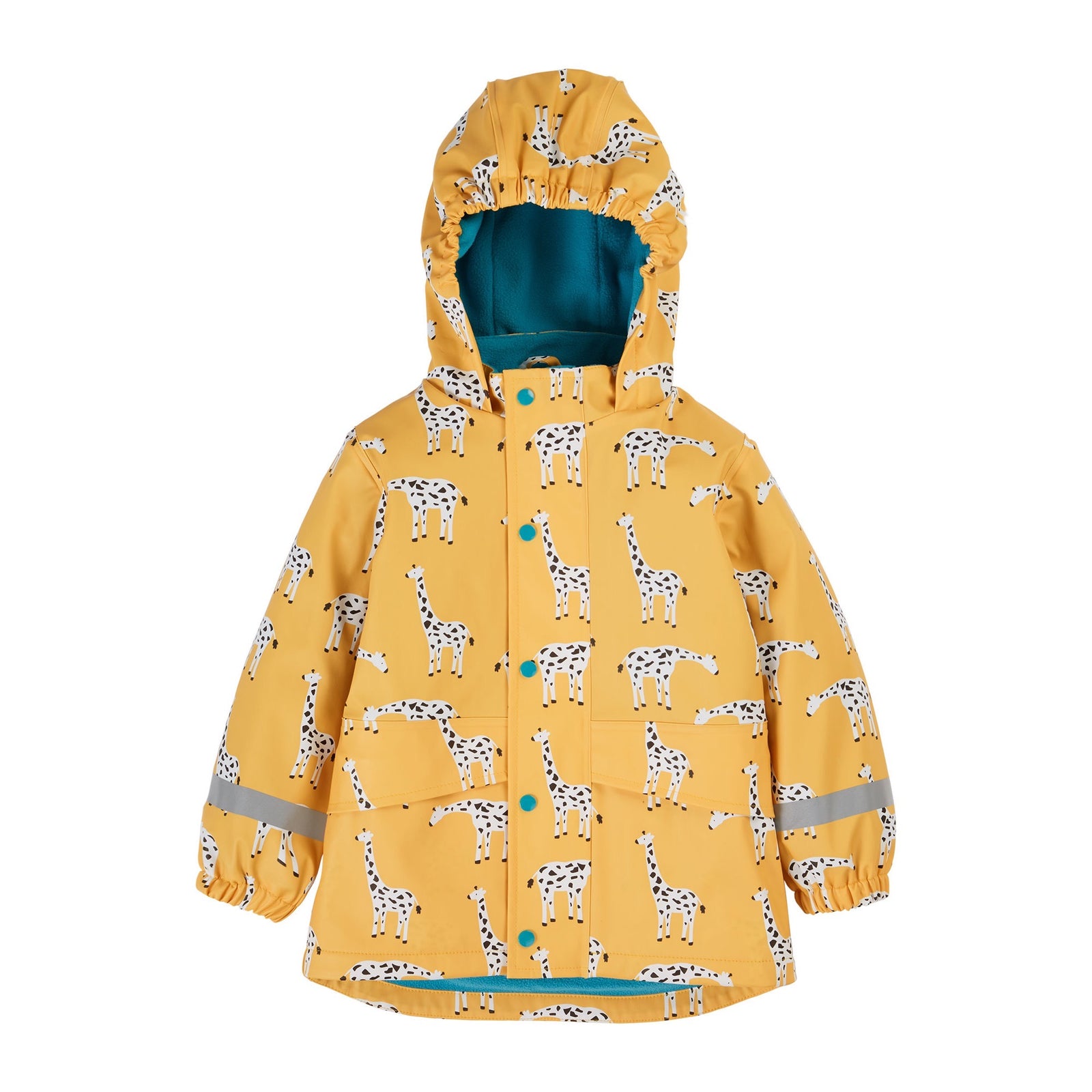 Frugi Puddle Buster Raincoat Giraffe Owa205bbg Clothing 2-3YRS / Yellow,3-4YRS / Yellow,4-5YRS / Yellow,5-6YRS / Yellow,6-7YRS / Yellow,7-8YRS / Yellow,1-2 YRS / Yellow