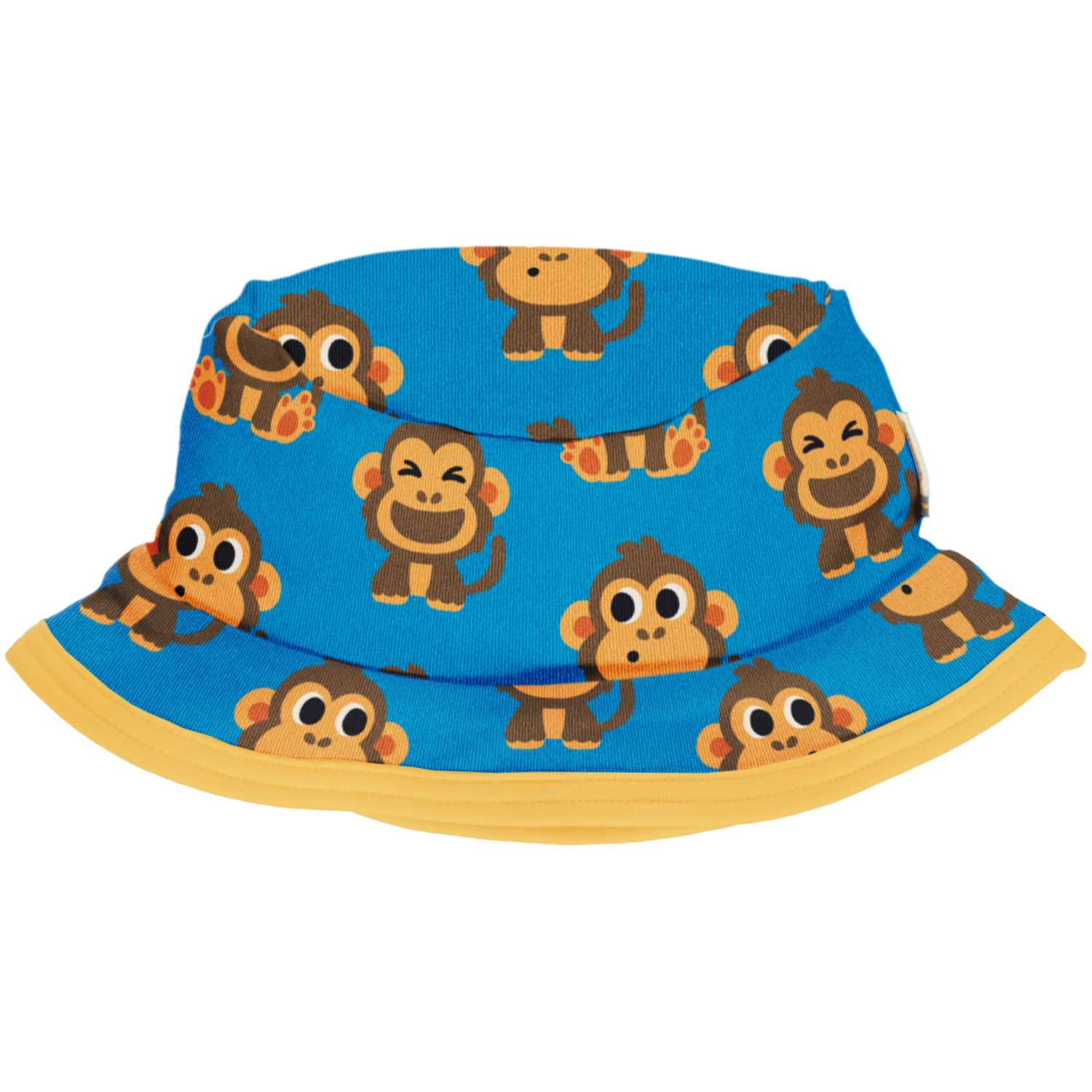 Maxomorra Party Monkey Sunhat Clothing 44/46 CM / Blue,48/50 CM / Blue,52/54 CM / Blue,41CM / Blue