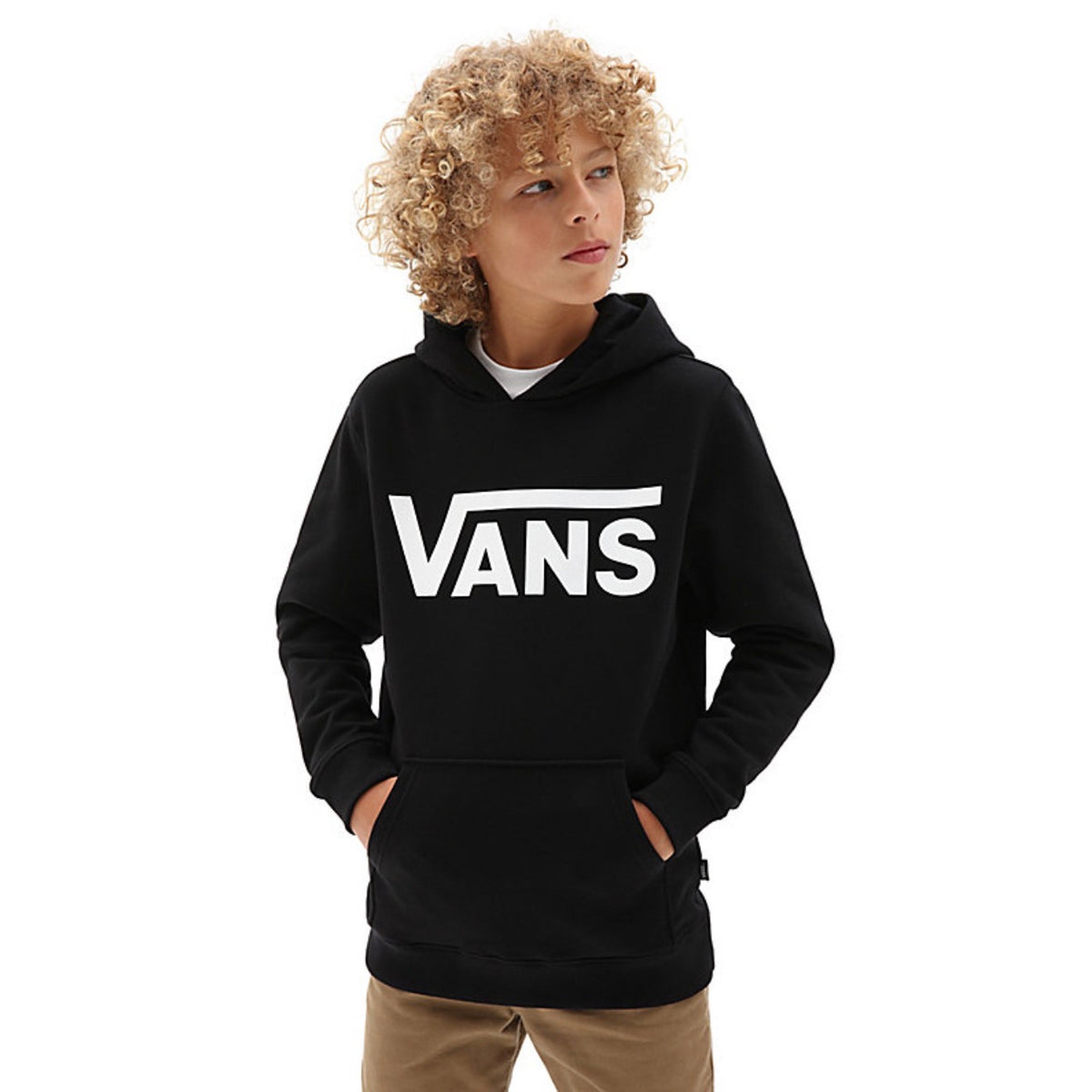 Vans Youth Classic Hoodie Vn0a7y4rblk1 Clothing 10-11YRS / Black,12-13YRS / Black,14-15YRS / Black