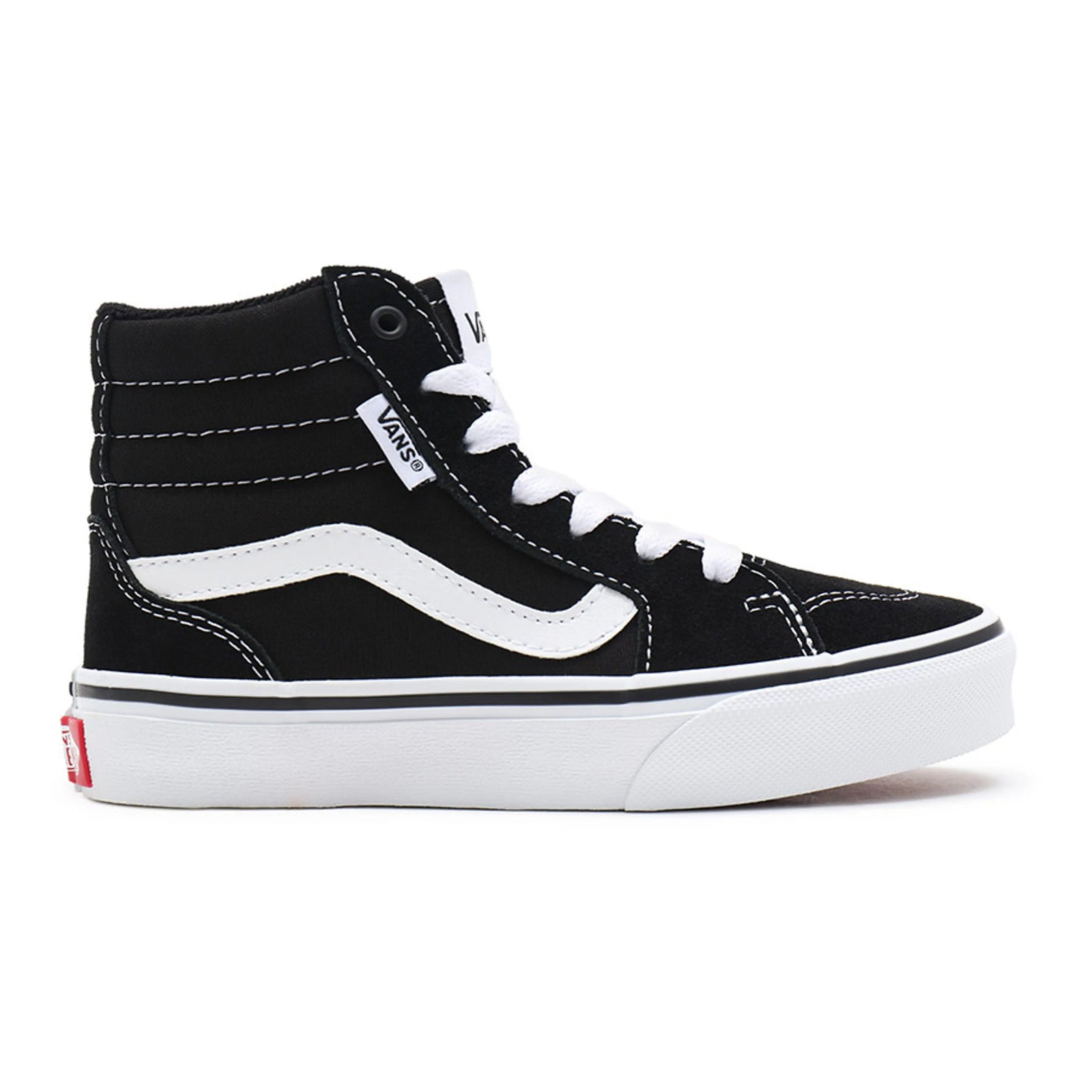 Vans Youth Filmore Hi Vn0a5hzdiju1 Black White Footwear UK1 EU32 / Black,UK2 EU33 / Black,UK3 EU35 / Black,UK4 EU36.5 / Black,UK5 EU38 / Black,UK6 EU39 / Black
